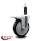 Service Caster 5'' Black Poly Swivel 1'' Expanding Stem Caster Total Lock Brake SCC-EXTTL20S514-PPUB-BLK-1 - alternate 4